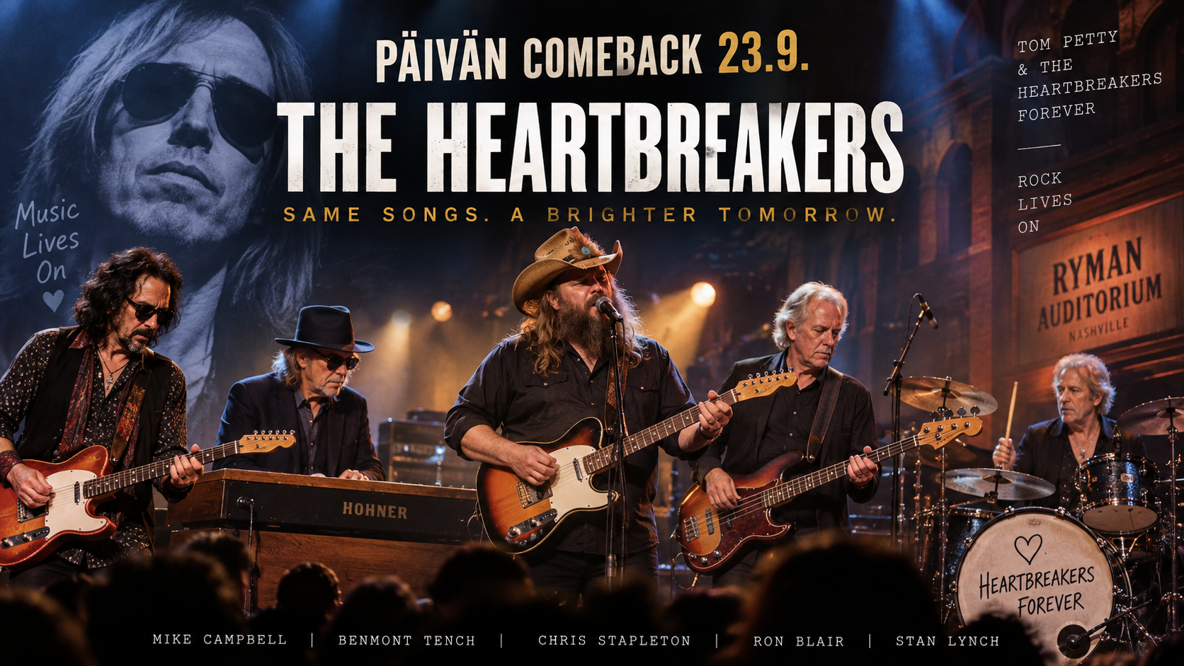 Päivän comeback 23.9. – The Heartbreakers: legenda palaa lavalle Chris Stapletonin kanssa