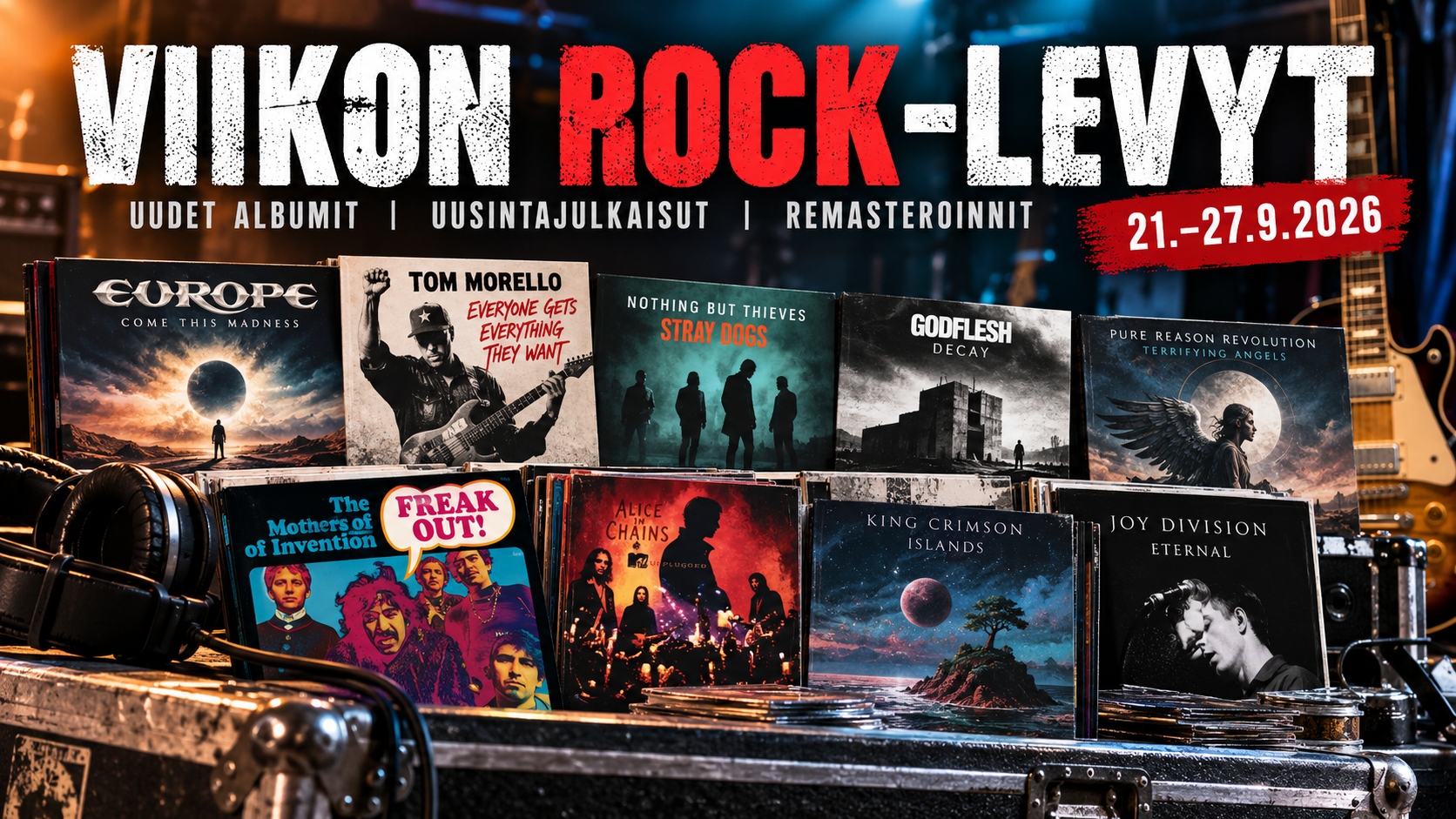 Viikon kiinnostavimmat rock-levyt – Europe, Tom Morello, Nothing But Thieves ja paljon muuta