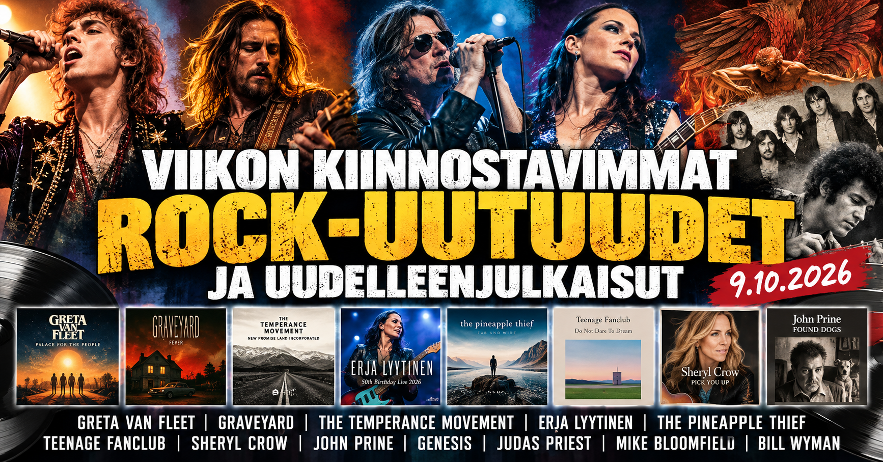Viikon 41 kiinnostavimmat rock-uutuudet ja uudelleenjulkaisut